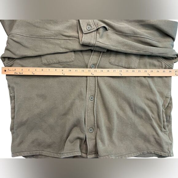Old Navy Fleece-Lined Shirt Jacket – Olive Green, Size XL - Picture 4 of 7
